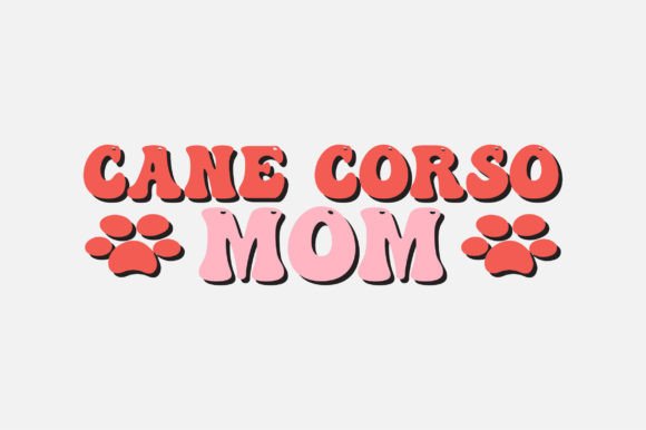 Cane Corso Mom SVG Design for Graphics and Crafts