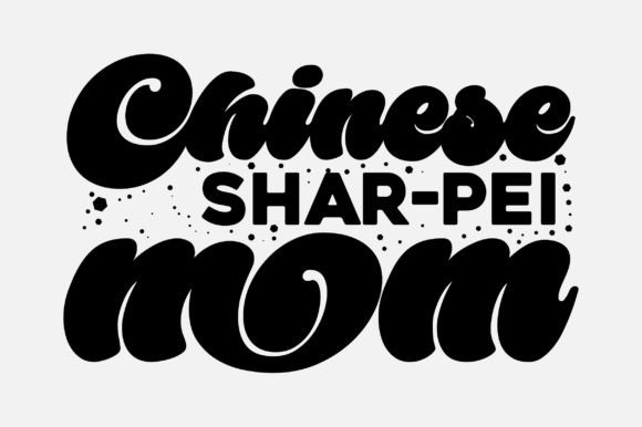 Chinese Shar-Pei Mom SVG Design: Graphics for Crafts and Content