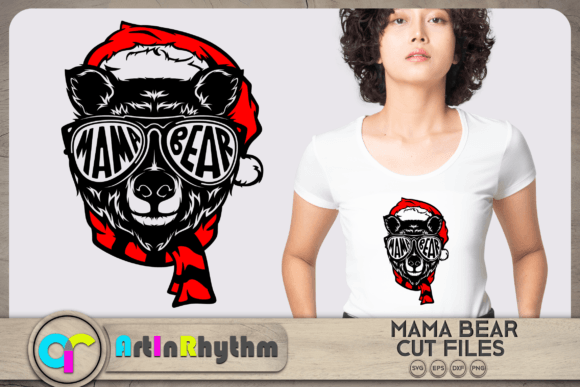 Mama Bear SVG Christmas Mom SVG Graphics and Crafts
