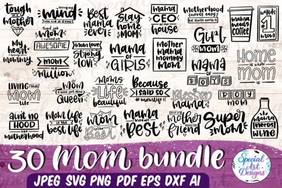 Mom Svg Bundle Mom Life Svg Graphics and Crafts Review
