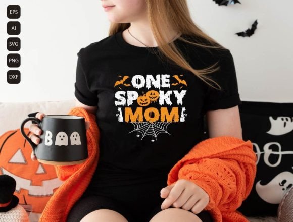 One Spooky Mom Svg, Halloween Svg
