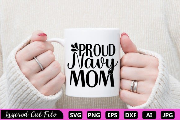 PROUD NAVY MOM SVG Graphics for Crafts