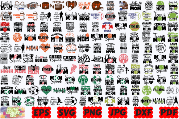 Sport Mom SVG Sport Mom Cut File PNG Graphics and Crafts Review